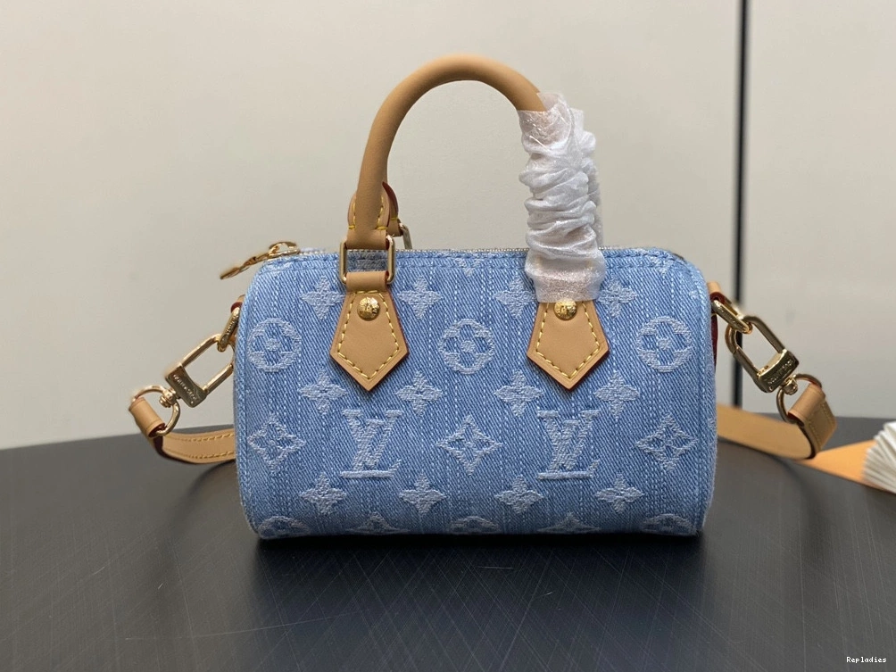 Fake Louis Bags VUITTON LOUIS SPEEDY-16-10-7.5cm NANO 0708
